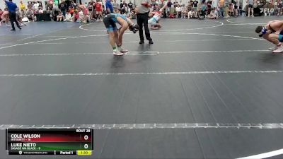 138 lbs Round 7 (8 Team) - Luke Nieto, Savage WA Black vs Cole Wilson, Integrity