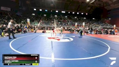 2A-120 lbs Semifinal - Nathan Fish, Niobrara County vs Kaden Haynes, Moorcroft