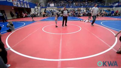 36 lbs Consi Of 4 - Kashton Legg, Barnsdall Youth Wrestling vs Cutter Carson, Black Fox Wrestling Club