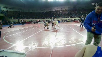 200 lbs Consi Of 64 #2 - Evan Tenorio, Mustang Middle School vs Ace Brown, Southmoore SaberCats Wrestling