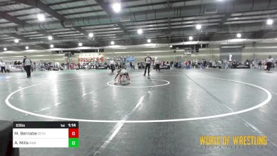 83 lbs Quarterfinal - Michael Bernabe, Dethrone vs Ariah Mills, Roundtree Wrestling Academy