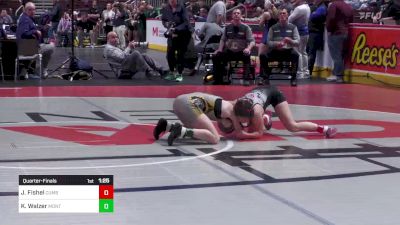 100 lbs Quarterfinal - Jocelyn Fishel, Cumberland Valley-G vs Kristen Walzer, Montour-G