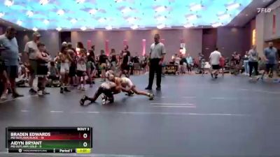 70 lbs Quarterfinals (8 Team) - Aidyn Bryant, MO Outlaws Gold vs Braden Edwards, MO Outlaws Black