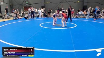 110 lbs 3rd Place Match - Maya Lindauer, WA vs Joely Slyter, ID