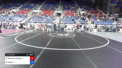 120 lbs Cons 64 #2 - Giovanni Martinez Chavez, Arizona vs Manuel Martir, California