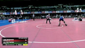 157 lbs Finals (8 Team) - Peyton Carter, Skyline vs Jake Brubaker, Westfield