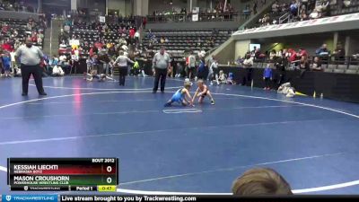 55 lbs Cons. Round 5 - Mason Croushorn, Powerhouse Wrestling Club vs Kessiah Liechti, Nebraska Boyz