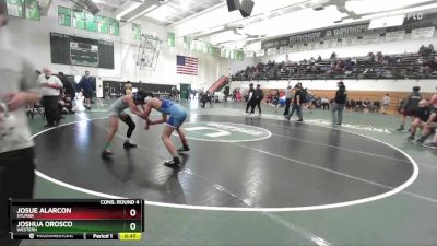 113 lbs Cons. Round 4 - Josue Alarcon, Sylmar vs Joshua Orosco, Western