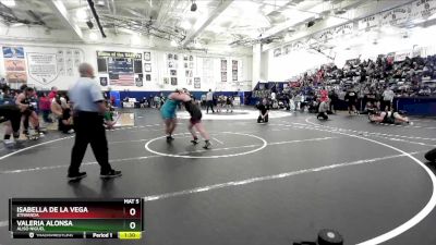 190 lbs Champ. Round 2 - Valeria Alonsa, Aliso Niguel vs Isabella De La Vega, Etiwanda