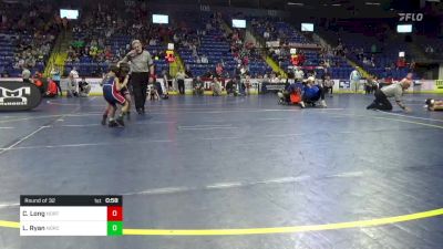 46 lbs Round Of 32 - Cayden Long, Northwestern Lehigh vs Logan Ryan, Norchester