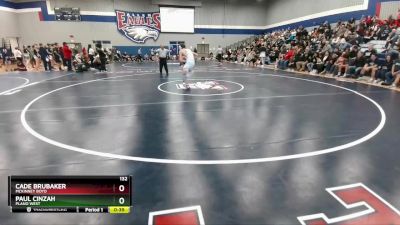 132 lbs 3rd Place Match - Cade Brubaker, McKinney Boyd vs Paul Cinzah, Plano West