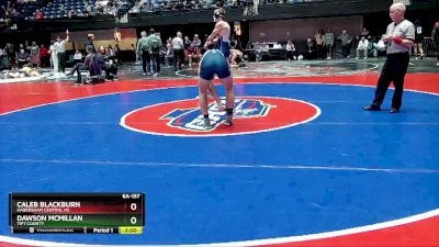 6A-157 lbs Champ. Round 1 - Caleb Blackburn, Habersham Central Hs vs Dawson McMillan, Tift County