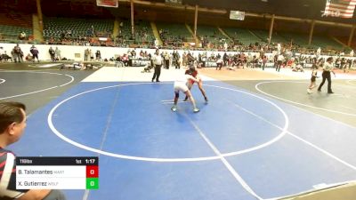 116 lbs Quarterfinal - Bryan Talamantes, Martinez School Of Wrestling vs Xavier Gutierrez, Wolfpack Wr Ac