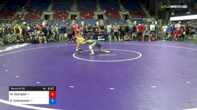 120 lbs Round Of 32 - Michael Spangler, Kansas vs Rhett Golowenski, Oklahoma