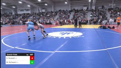 145 lbs Quarterfinal - Dallas Russell, GA vs Morgan Schwarz, NJ