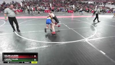 145 lbs Cons. Round 3 - Carsin Cullen, Chilton AWA vs Dylan La Kosh, Omro Youth Wrestling