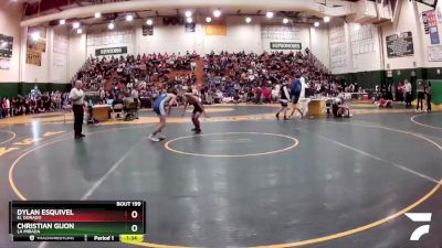 106 lbs Champ. Round 2 - Christian Gijon, La Mirada vs Dylan Esquivel, El Dorado