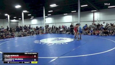 130 lbs 2nd Place Match (8 Team) - Tyler Morales, Michigan vs Fransisco Valencia, Washington