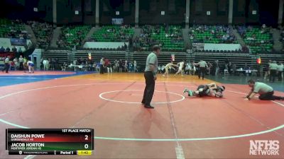 152 lbs 1st Place Match - Daishun Powe, Gardendale Hs vs Jacob Horton, Mortimer Jordan HS