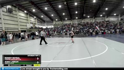 100 lbs Cons. Round 4 - Rowdy Roybal, Cougars Wrestling Club vs Koen Labrum, Sons Of Atlas