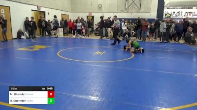 65 lbs Consi Of 4 - Maxwell Bhandari, SHWA vs Rocco Soehnlen, Warner Elite