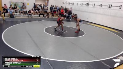 126 lbs Cons. Round 3 - Cilus Cabral, Grindhouse Wrestling Club vs Arnold Guzman, Phoenix