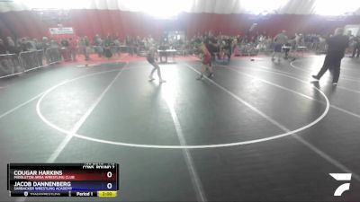 145 lbs Cons. Round 2 - Cougar Harkins, Middleton Area Wrestling Club vs Jacob Dannenberg, Sarbacker Wrestling Academy