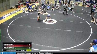 60 lbs Round 4 (6 Team) - William Duty, Eastside Iron Eagles vs Kayven Sims, Cane Bay Cobras