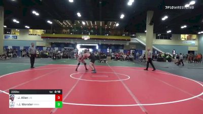 235 lbs Quarterfinal - Jeff Allen, Liberty vs Jeffrey Worster, Maine Maritime Academy