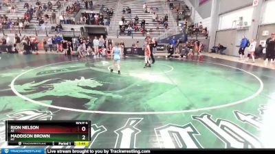 60 lbs Round 1 - Rion Nelson, AZ vs Maddison Brown, MT