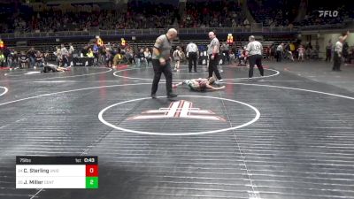 75 lbs Consi Of 16 #1 - Coady Sterling, Union City vs Jared Miller, Central Dauphin