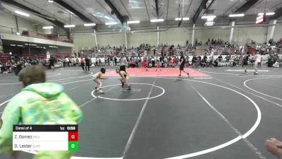 61 lbs Consi Of 4 - Zeryn Gomez, Valley Bad Boys vs Dawson Lester, Elks Wrestling Club