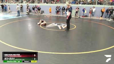 92 lbs Round 2 - Greyson Reuter, Interior Grappling Academy vs Seth Gilila, Bethel Freestyle Wrestling Club