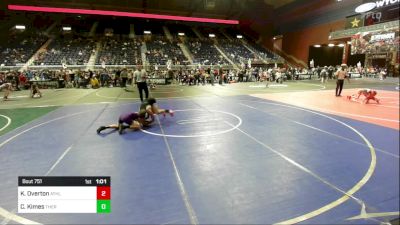 109 lbs Round Of 16 - Kael Overton, Athlos Wrestling vs Clint Kimes, Thermopolis WC