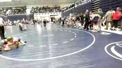 77 lbs Round 3 - Branden Eisenhour, Ride Out Wrestling Club vs Elijah Foltz, American Dream Wrestling Club