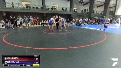 175 lbs Cons. Round 3 - Allen Hensen, AK vs Kaleb Holman, WA