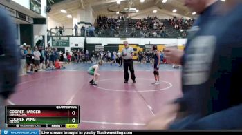 85 lbs Quarterfinal - Cooper Wing, Les Bois vs Cooper Harger, Lewis & Clark