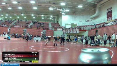 126 lbs Cons. Semi - Dylan Ogg, Adams Central Jet Wrestling vs Asa Spencer, North Posey Wrestling Club