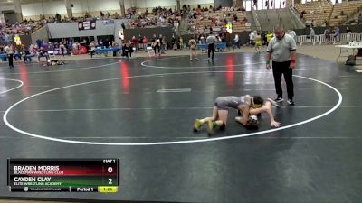 85 lbs Champ. Round 1 - Cayden Clay, Elite Wrestling Academy vs Braden Morris, Blackman Wrestling Club