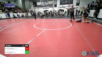 55-61 lbs Rr Rnd 1 - Skylar Cornelius, Black Fox Wrestling Club vs Kacy Purmal, Pryor Tigers