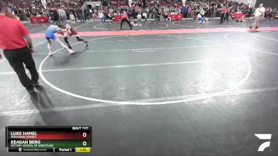 95 lbs Champ. Round 2 - Luke Hamel, Wisconsin Rapids vs Keagan Berg, Victory School Of Wrestling