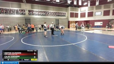 175 lbs Cons. Semi - Caleb Sorensen, Ridgeline Riverhawks vs Ashton Saunders, Davis Wrestling Club