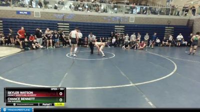 160 lbs Semifinal - Chance Bennett, 208 Badgers vs Skyler Watson, Legacy Wrestling Academy