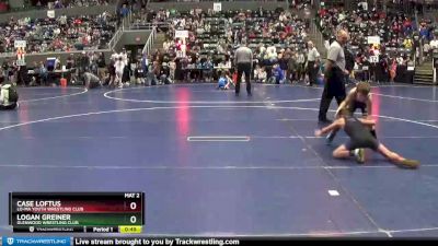 75 lbs Round 3 - Case Loftus, Lo-Ma Youth Wrestling Club vs Logan Greiner, Glenwood Wrestling Club