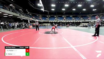 101 lbs 3rd Place Match - Kaden Potter, St. Charles East vs Dylan Weber, Marist