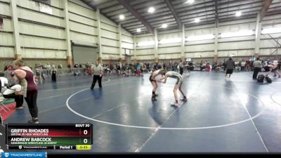 115 lbs Cons. Round 2 - Griffin Rhoades, Uintah Jr High Wrestling vs Andrew Babcock, Sanderson Wrestling Academy