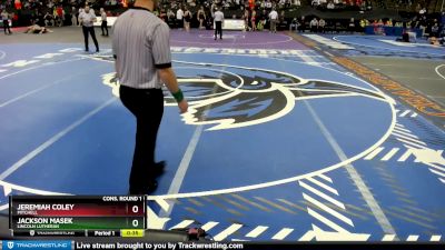 Cons. Round 1 - Jeremiah Coley, Mitchell vs Jackson Masek, Lincoln Lutheran