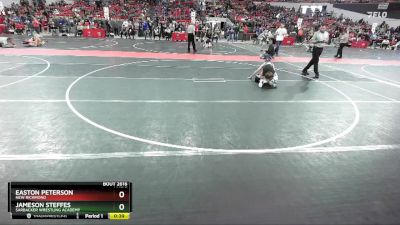 94 lbs Cons. Round 3 - Jameson Steffes, Sarbacker Wrestling Academy vs Easton Peterson, New Richmond