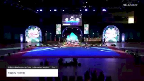 Hagerty Huskies [2020 Sideline Performance Cheer 1 - Peewee - Medium Day 1] 2020 Pop Warner National Cheer & Dance Championship