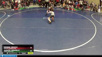 67 lbs Cons. Round 5 - Dominic Orozco, Aniciete Training Club vs Hudson Jaramillo, Uintah Wrestling